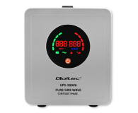 QOLTEC UPS Pure Sine Wave | 500VA | 350W | Stała faza | Szary 50716 - 1180182 - zdjęcie 3